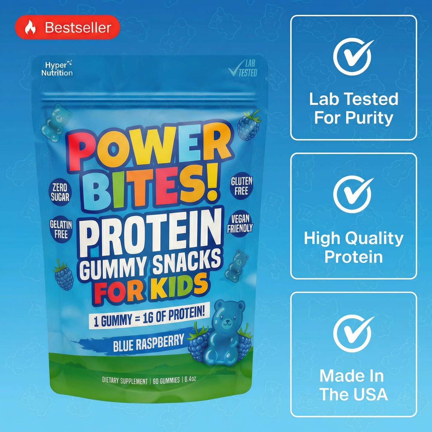 Power Bites - Kids Protein Gummies